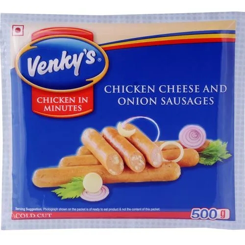 Venky's Chicken Cheese & Onion Sausage 500g