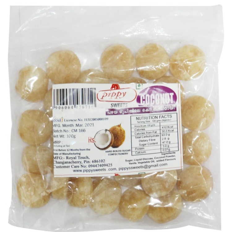Pippys Coconut Candy 70Gm