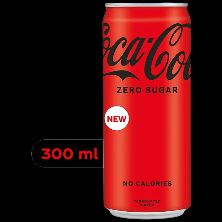 Coca Cola Soft Drink Zero Can 300ml
