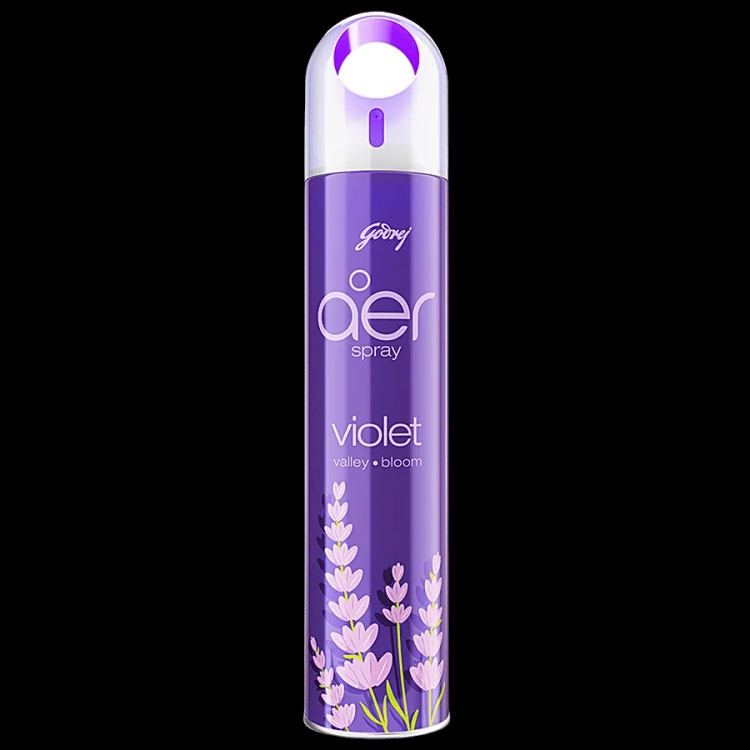 Godrej Aer Spray Air Freshener- Violet Valley Bloom 220 ml