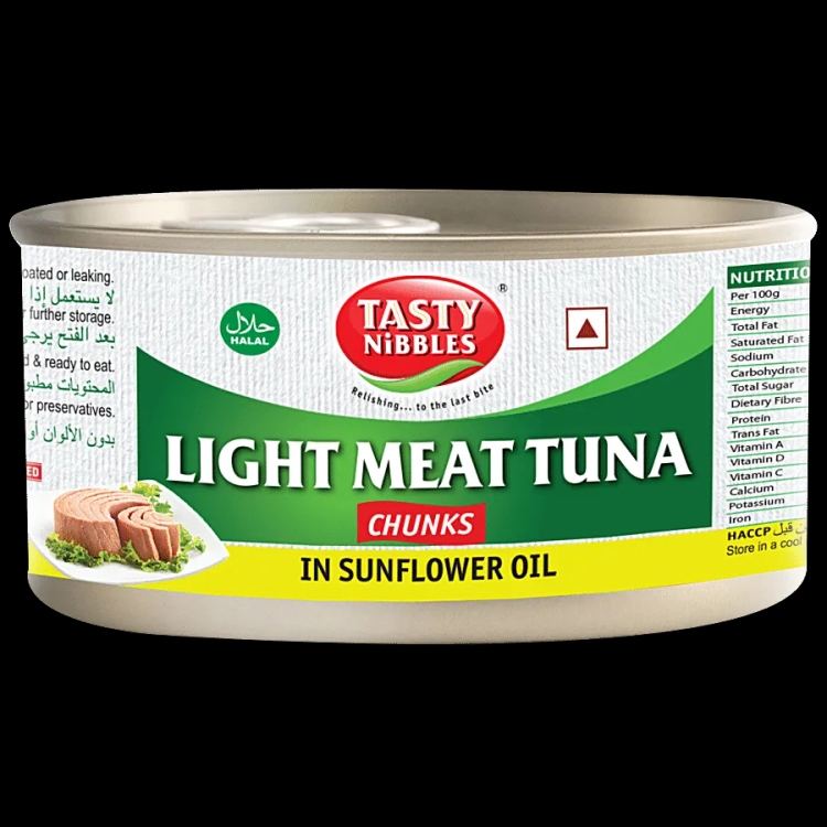 Tasty Nibbles Tuna Chunks in Sunflower Oil 185g