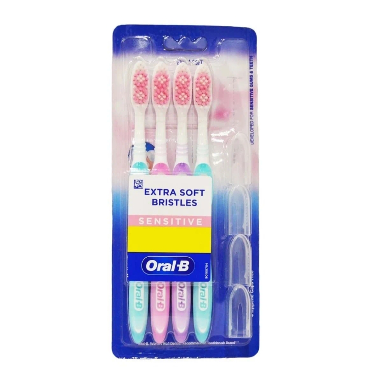 Oral-B Toothbrush Sensitive Whitening Soft 2+1 Free Assorted Colours