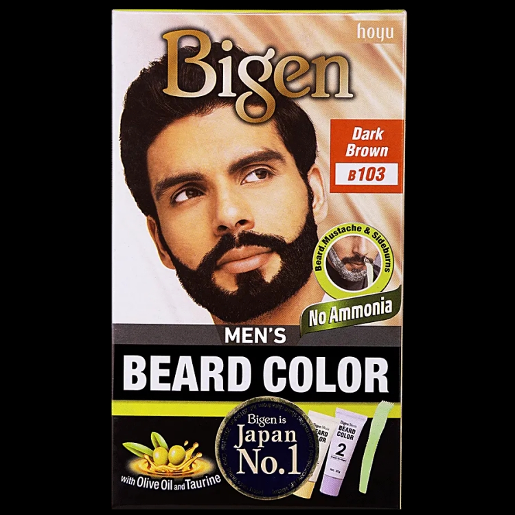 Bigen Mens Beard Color Dark Brown B 103 1s