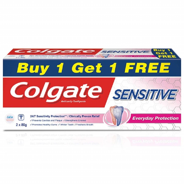 Colgate Tooth Paste Sensitive 80g 1 + 1 Free