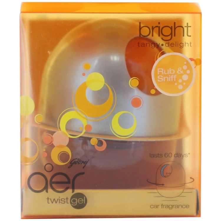 Aer Twist Car Freshner Gel Bright Tangy Delight 45g