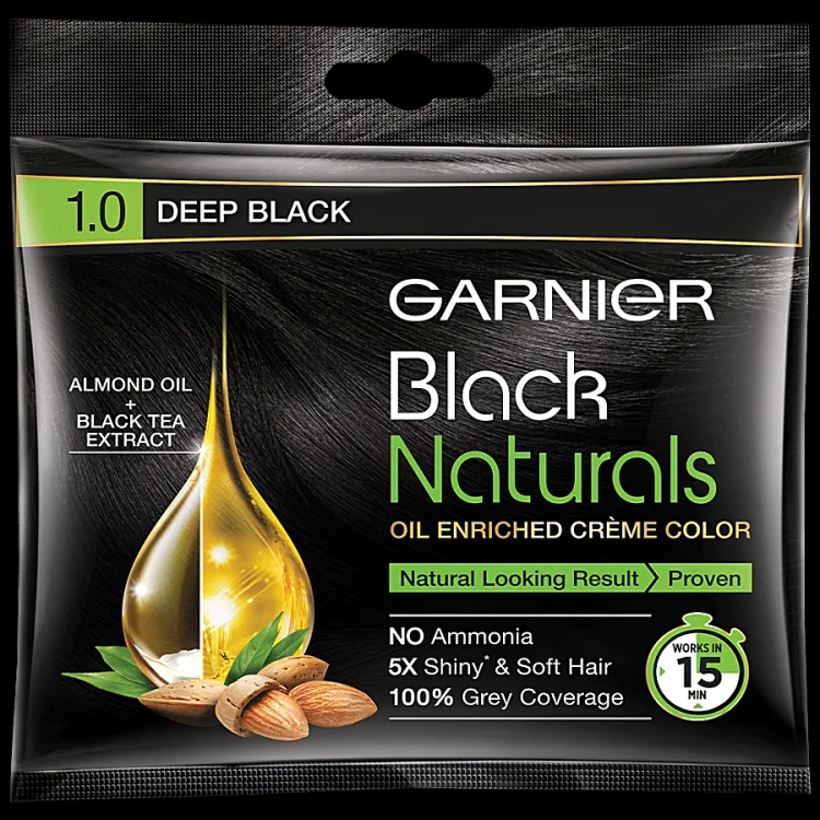 Garnier Hair Color Black Naturals Deep Black 20g