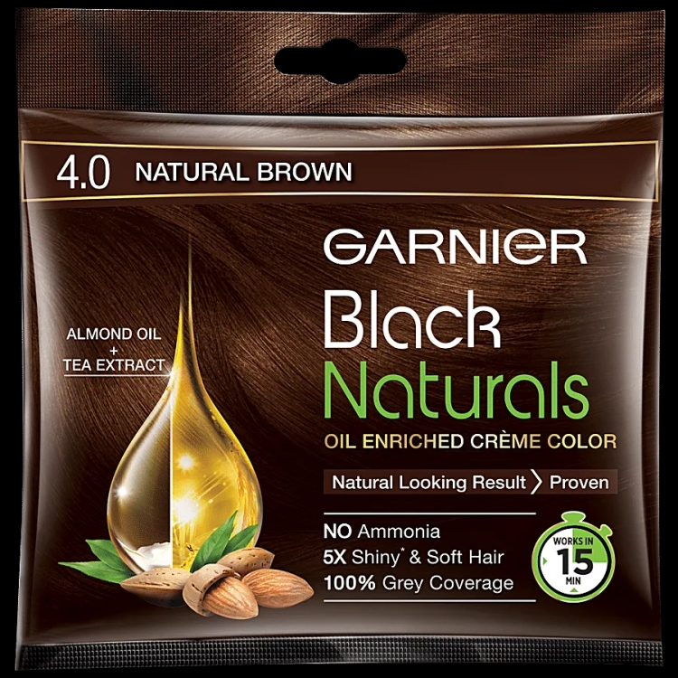 Garnier Hair Color Black Naturals Natural Brown 20g
