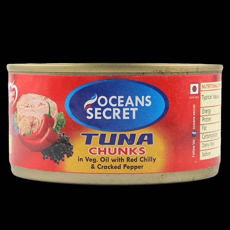 Ocean Secret Tuna Chunks in Vegetable Oil With Red Chilly & Cracked Pepper 180g