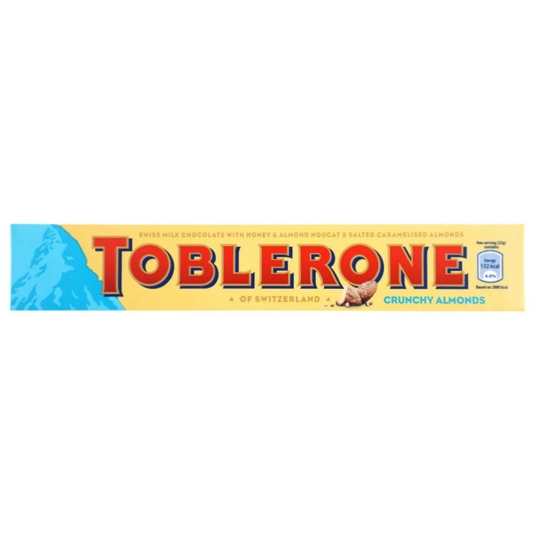 Toblerone Chocolate Honey & Almond 100gm