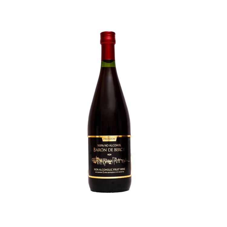 Baron De Bercy Non Alcoholic Fruit Wine Black Red 1Litre