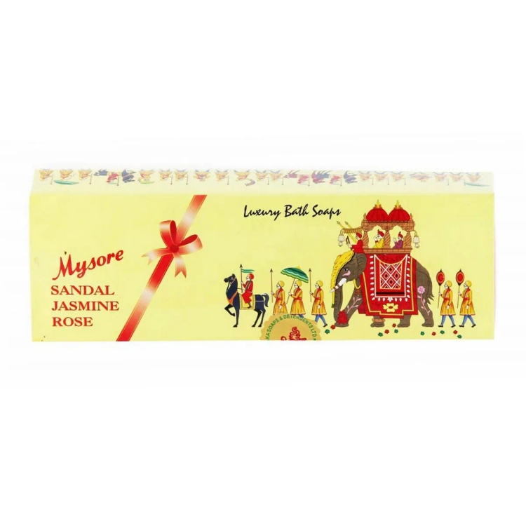 Mysore Sandal Soap Jasmine Rose 3X150G