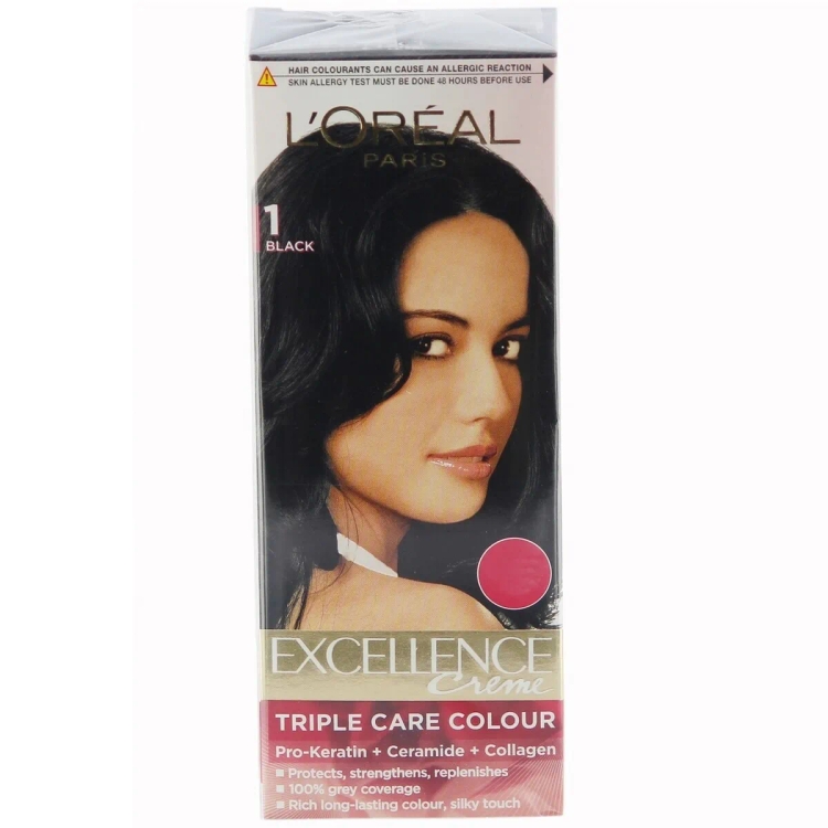 L'Oreal Paris Excellence Creme Hair Colour Black 26G
