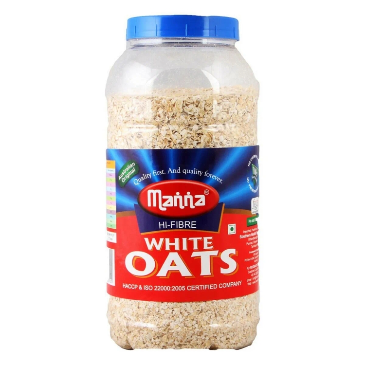 Manna White Oats Jar 1kg