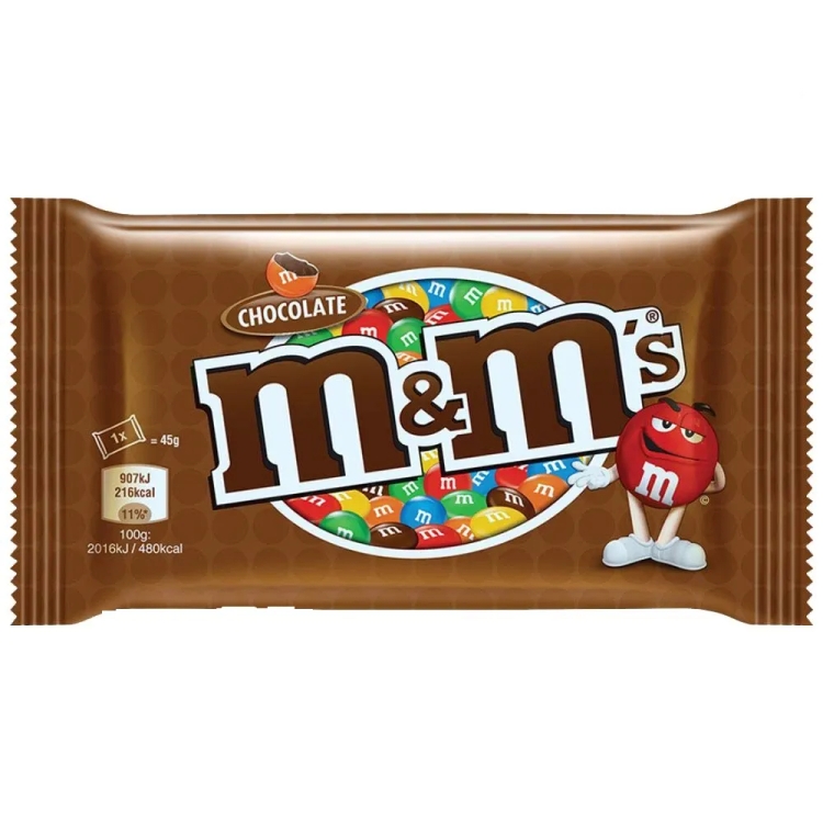 M&Ms Milk Chocolate 45g