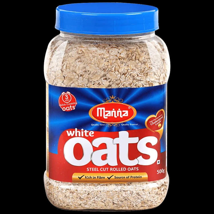 Manna White Oats Jar 500g
