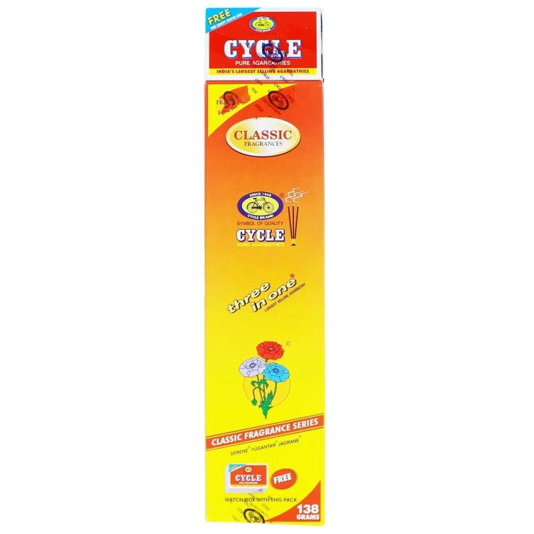 Cycle Pure Agarbattis Three In One 138G