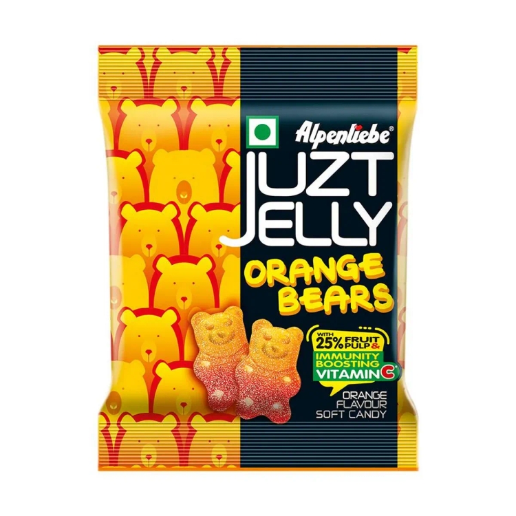 Alpenliebe Juzt Jelly Orange Bears 67.5G