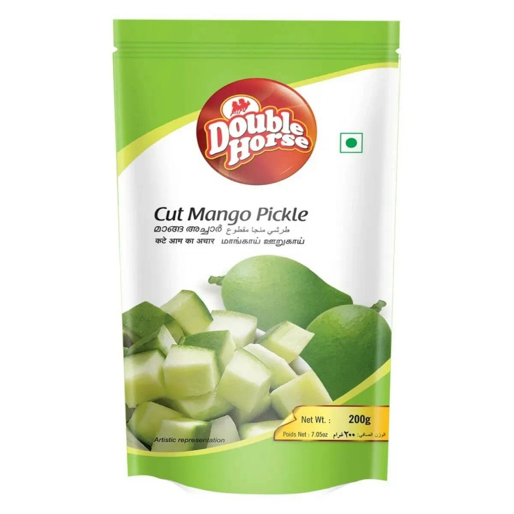 Double Horse Cut Mango Pickle 200G