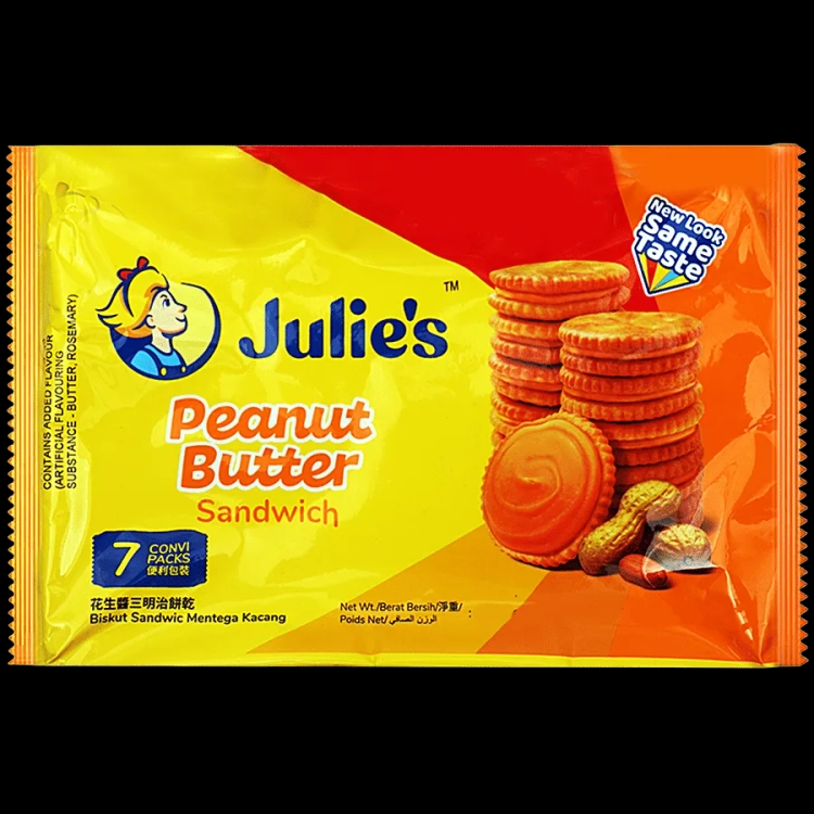 Julies Peanut Butter Sandwich Biscuit Biscuit 180gm