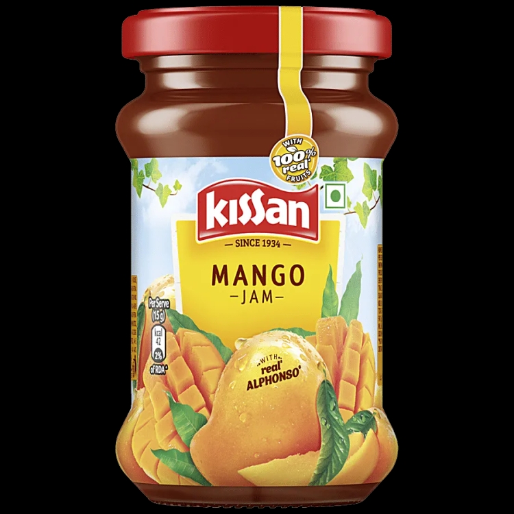 Kissan Mango Jam Jar 490G