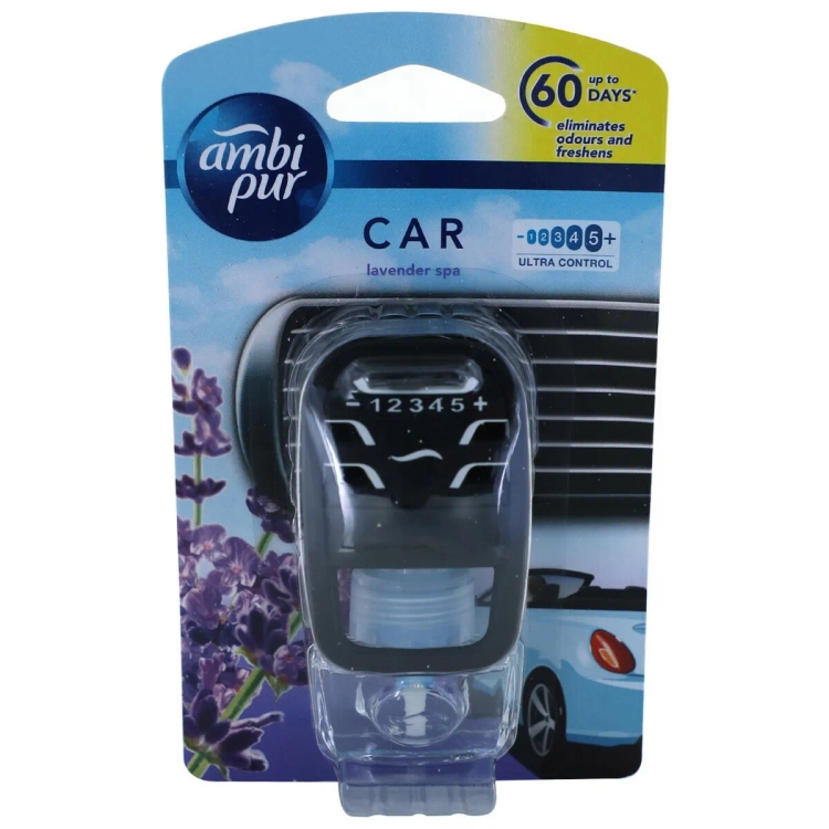 Ambipur Car Freshener Kit Lavender Spa 7.5Ml