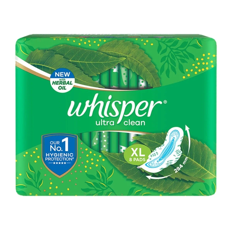 Whisper Sanitary Pad Ultra XL 8s