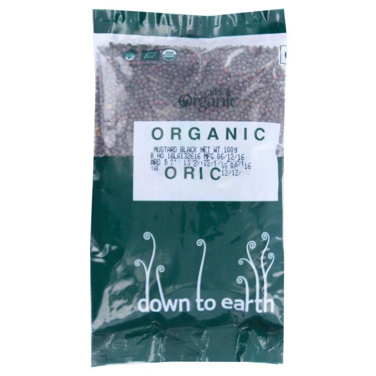Down to Earth Organic Mustard Black 100g