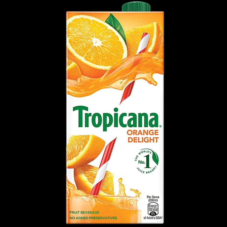 Tropicana Fruit Juice Pure Orange 180Ml