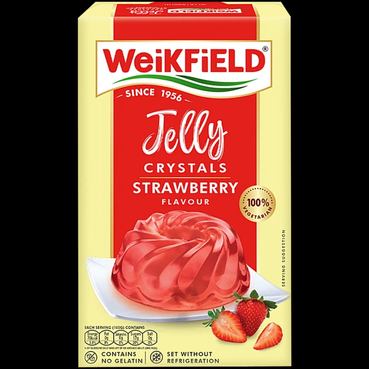 Weikfield Jelly Crystals Strawberry 90g