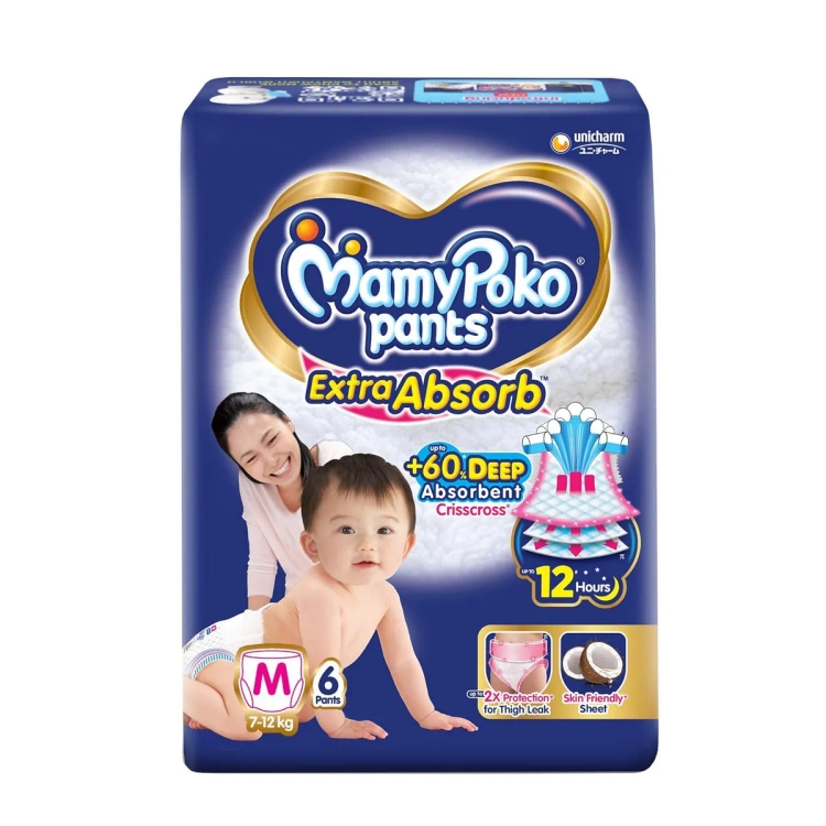 Mamy Poko Diaper 7-12Kg Medium 6S