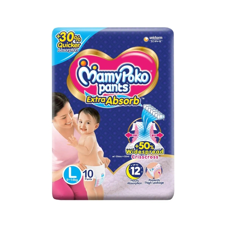Mamy Poko Diaper Pants Large 10 units