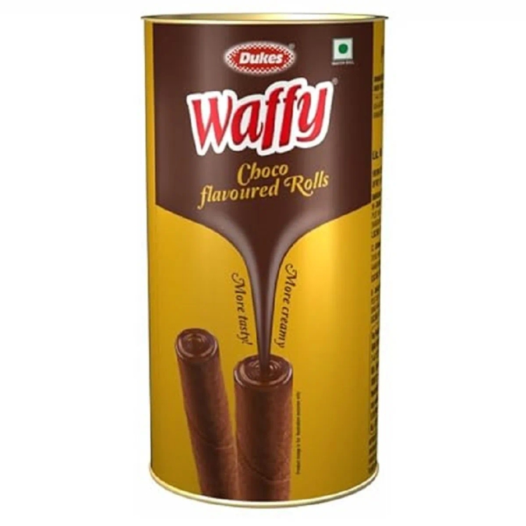 Dukes Wafer Roll Chocolate Tin 300g