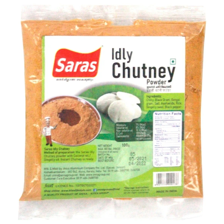 Saras Idly Chutney 100G