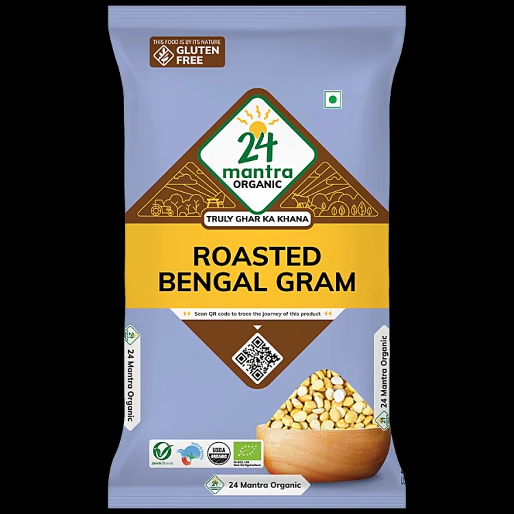 24 Mantra Organic Roasted Bengal Gram 500g