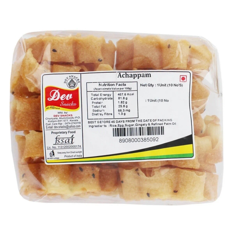 Dev Snacks Achappam 10'S