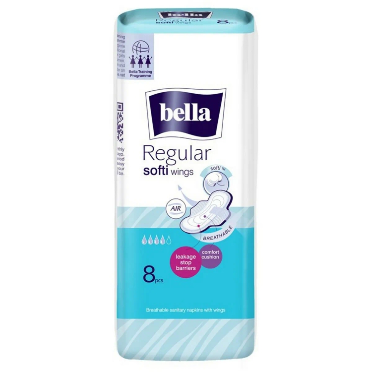 Bella Regular Softi Wings Sanitary Pad 8s