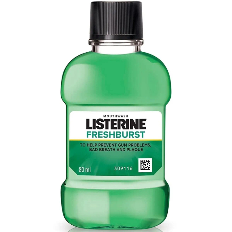 Listerine Mouthwash Fresh Burst 80Ml