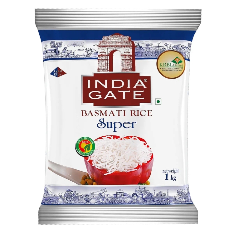 India Gate Basmati Rice Super 1kg