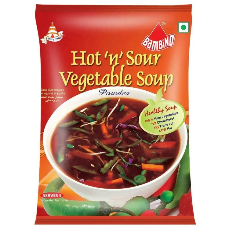 Bambino Hot 'N' Sour Vegetable Soup Powder 40G Buy 1 Get 1 Free