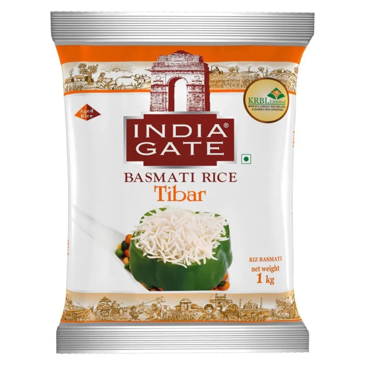 India Gate Basmati Rice Tibar 1kg