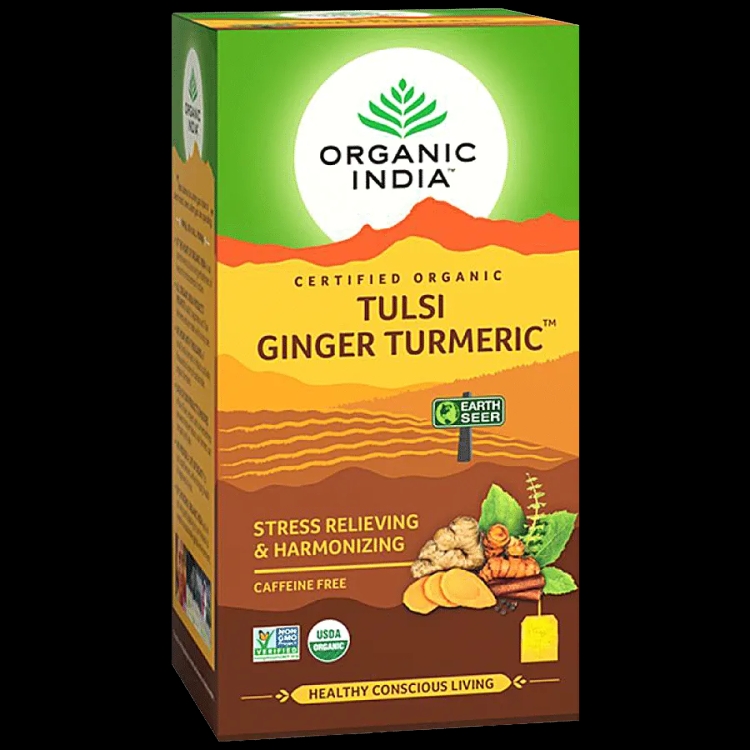 Organic India Tulsi Ginger Turmeric Tea Bag 25S