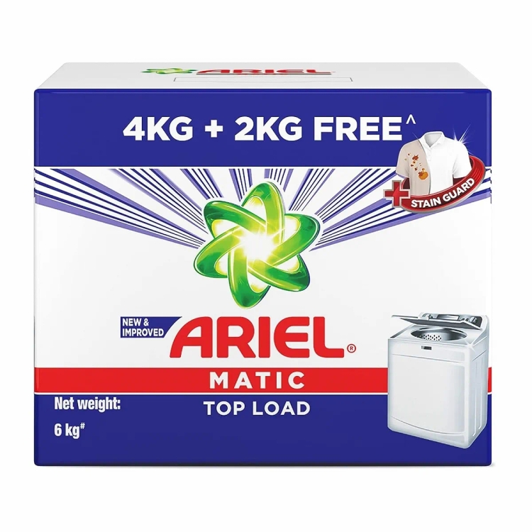 Ariel Washing Powder Matic Top Load  4Kg+Offer