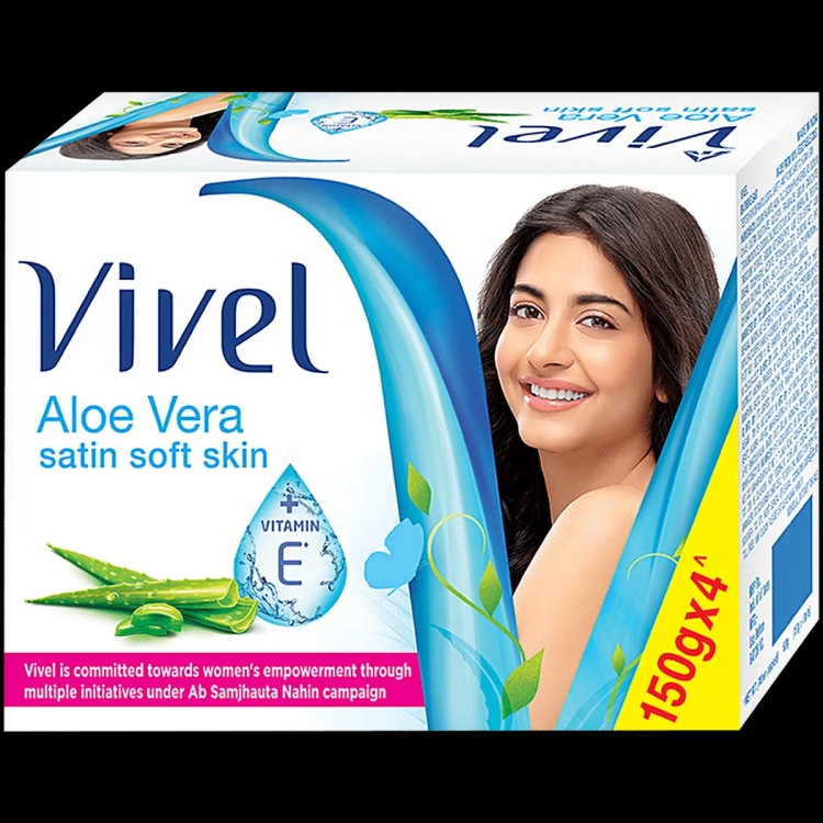 Vivel Soap Aloe Vera 150g 4s