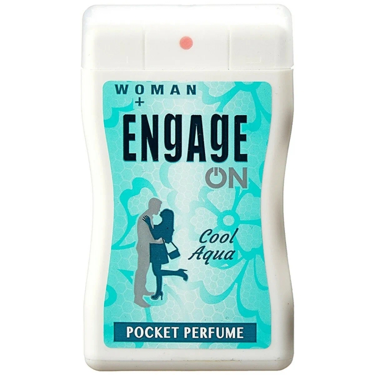 Engage Womens Deo Pocket Perfume Cool Aqua 17Ml