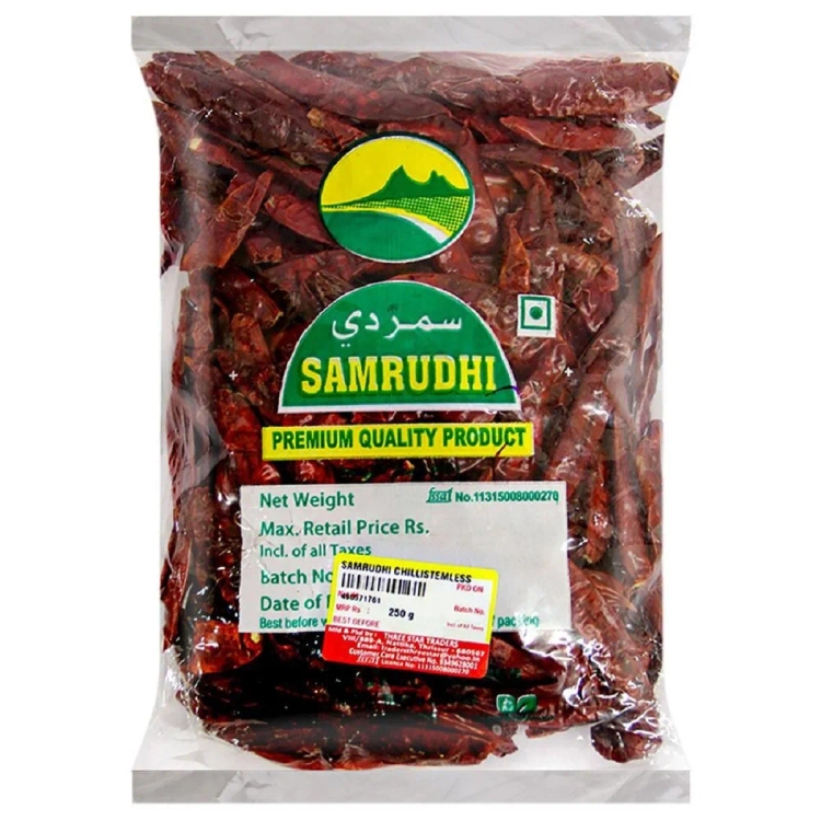 Samrudhi Kashmiri Chilly Whole 250g