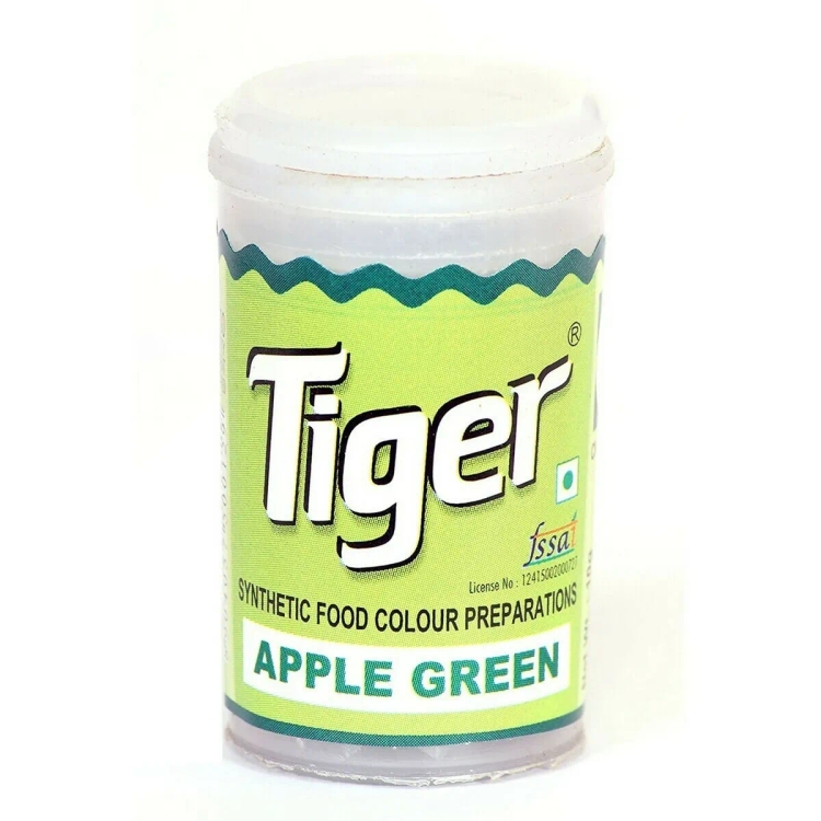 Tiger Food Colour Apple Green 10G
