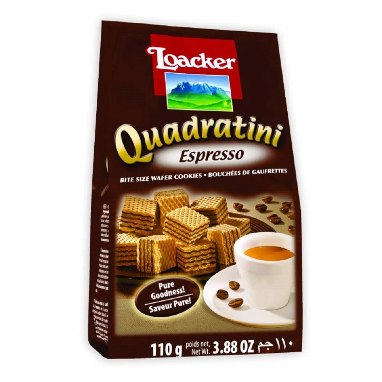 Loacker Quadratini Espresso Wafer 110gm