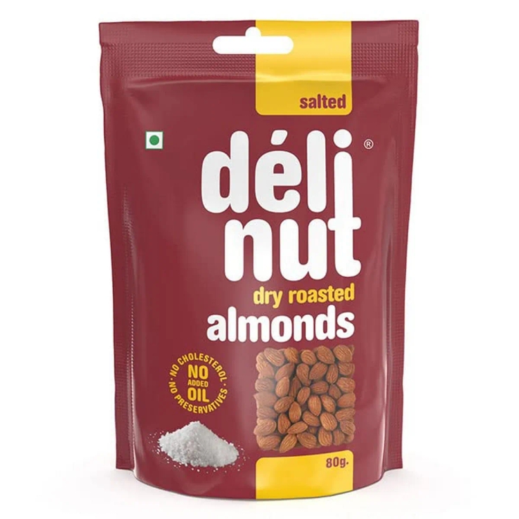 Delinut Almond Dry Roasted Salted 80g