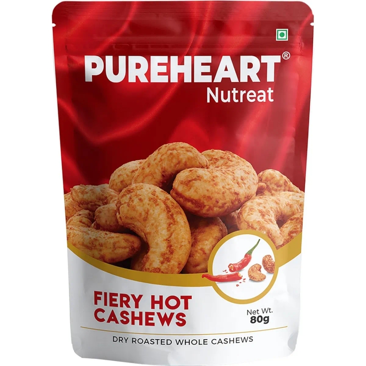 Pure Heart Cashews Fiery Hot 80g