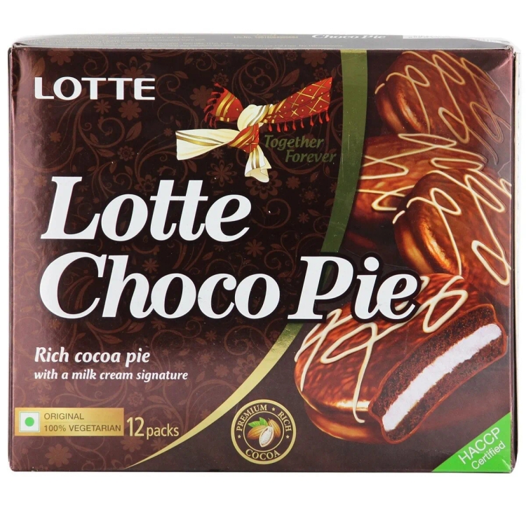 Lotte Chocopie Rich Cocoa Pie 12s